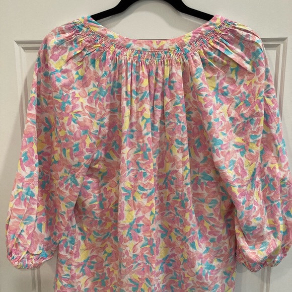 Crown and Ivy pastel peasant blouse - Picture 2 of 6